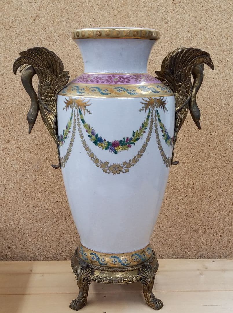 リモージュ　イタリー風　花瓶