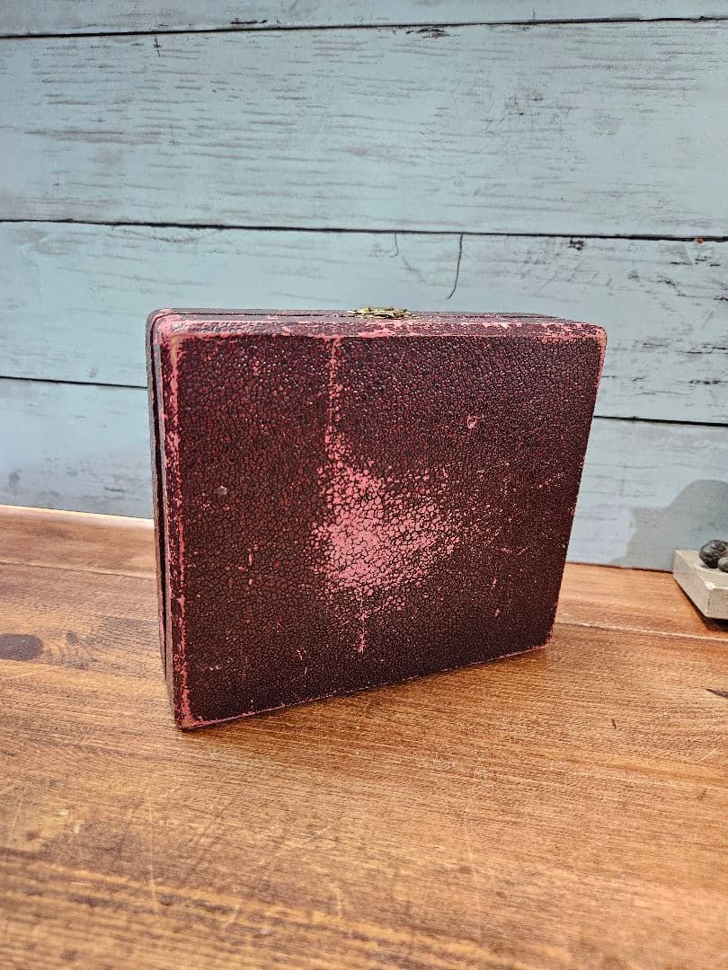 フランスアンティーク シルバープレートのスプーン 12本セット 古いケース付き