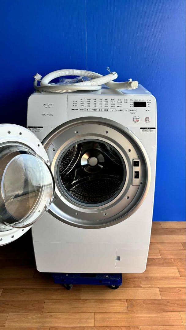 美品未使用2025年製ドラム式洗濯乾燥機RORO YWM-YV90N