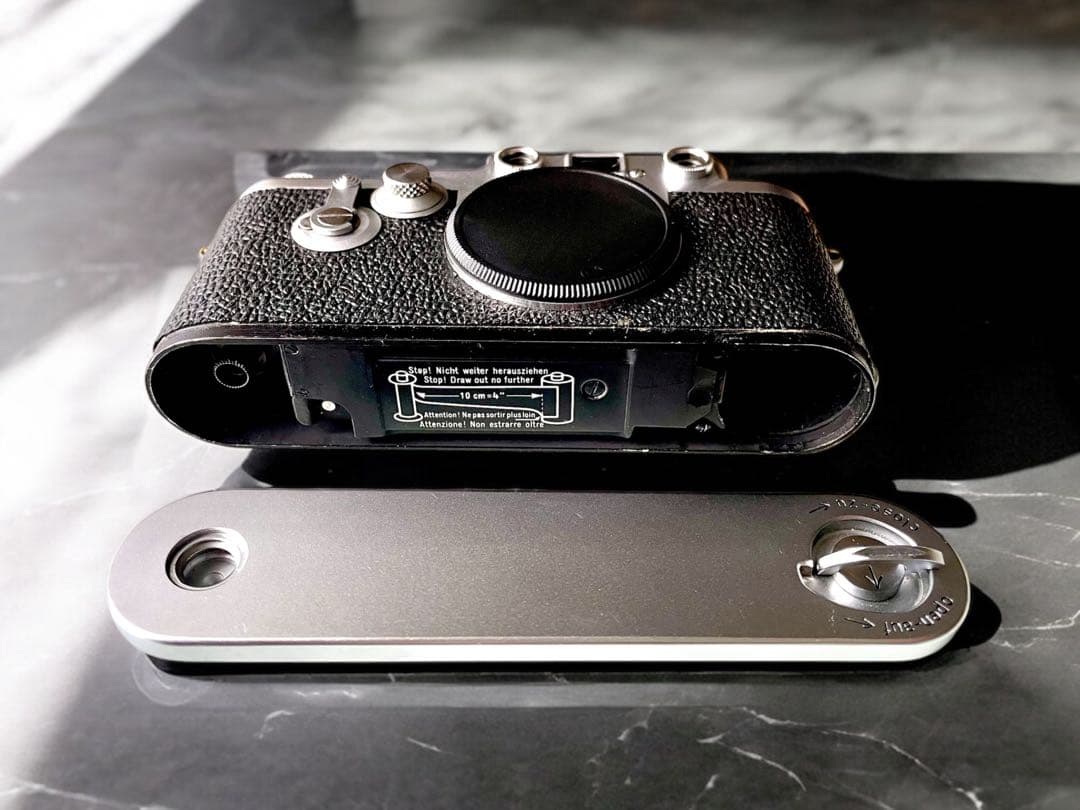 【OH済】Leica IIIf バルナックライカ セルフ付＋純正革ケース付