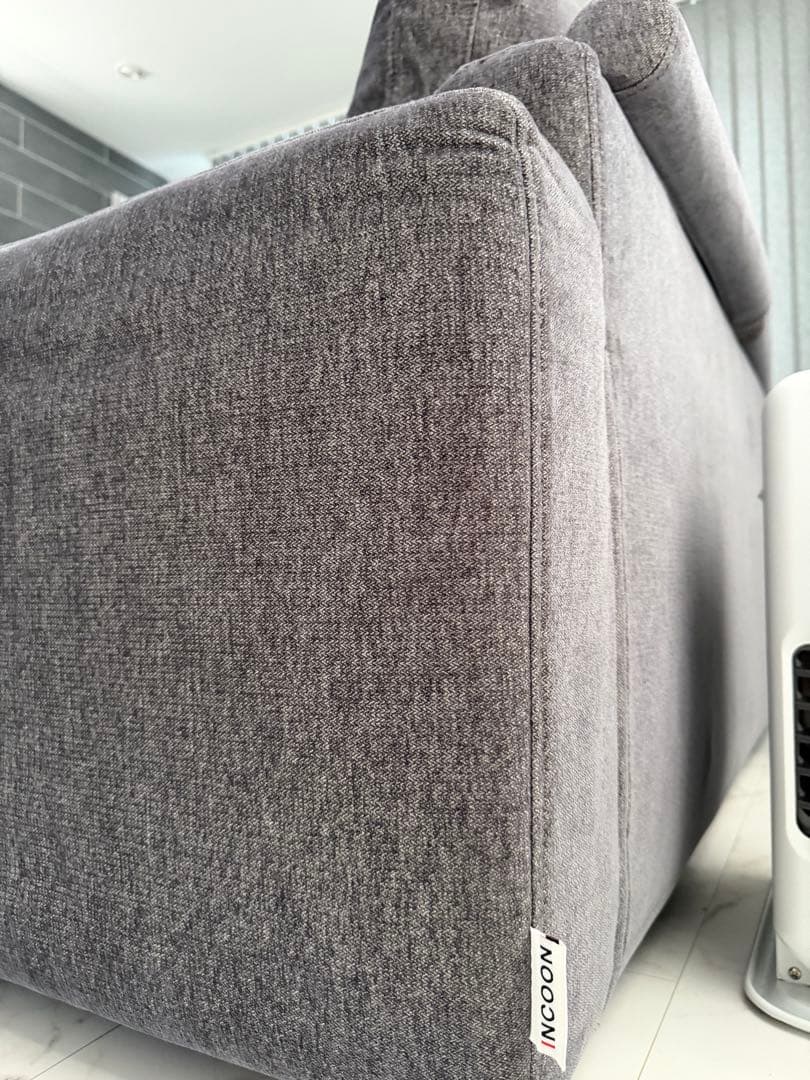 INCOON グレー 2人掛けソファ ファブリック