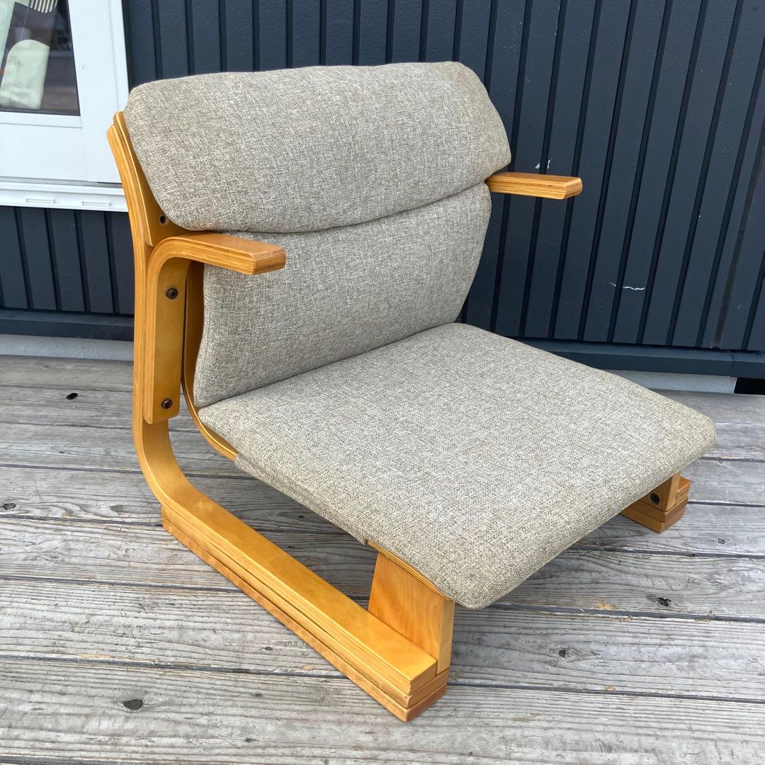 楽座椅子NEW 新日本木工 座椅子 プライウッドチェア イス あぐら 通販生活