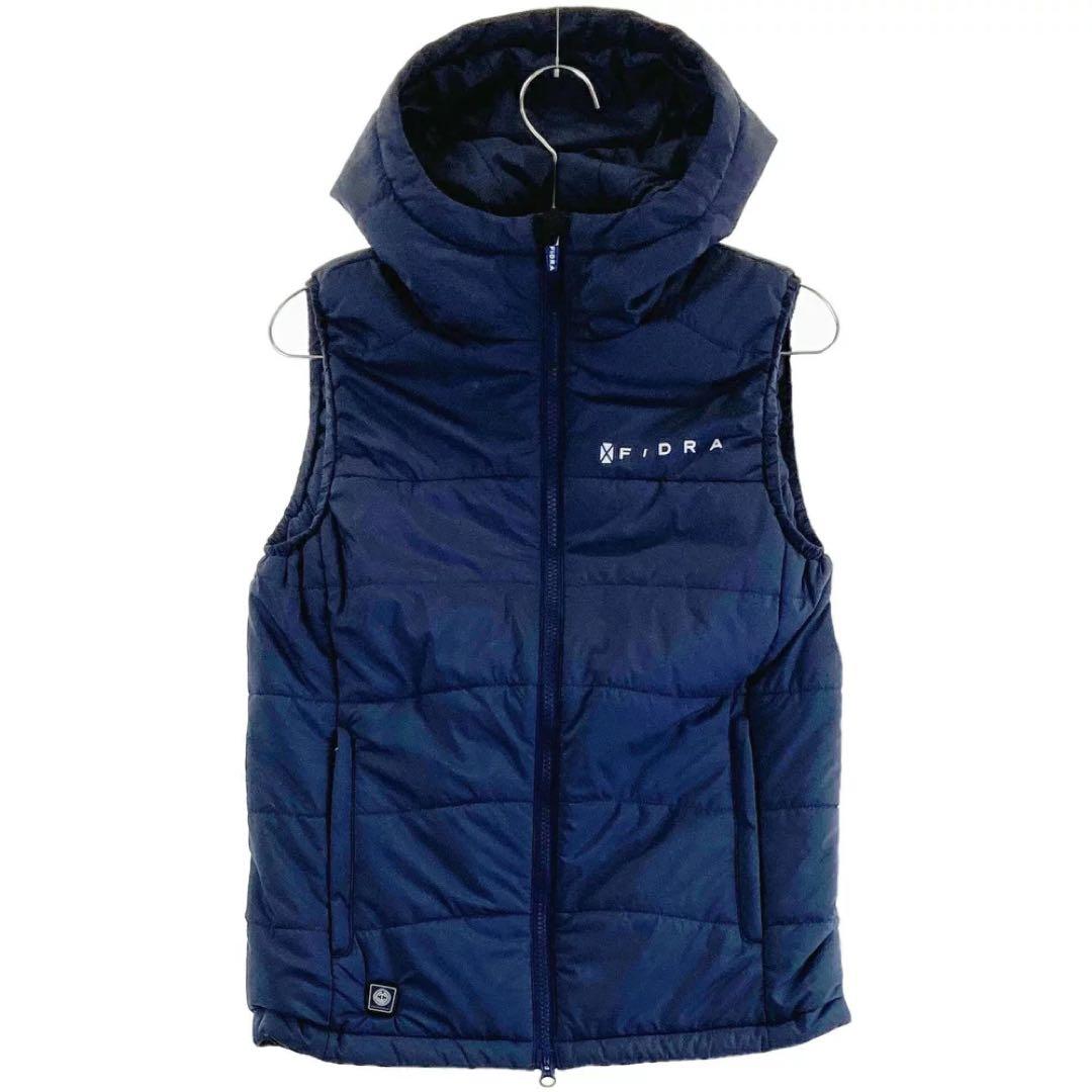【タグ付き新品】FIDRA 電熱ヒーター付きダウンベスト　ネイビー　ゴルフ