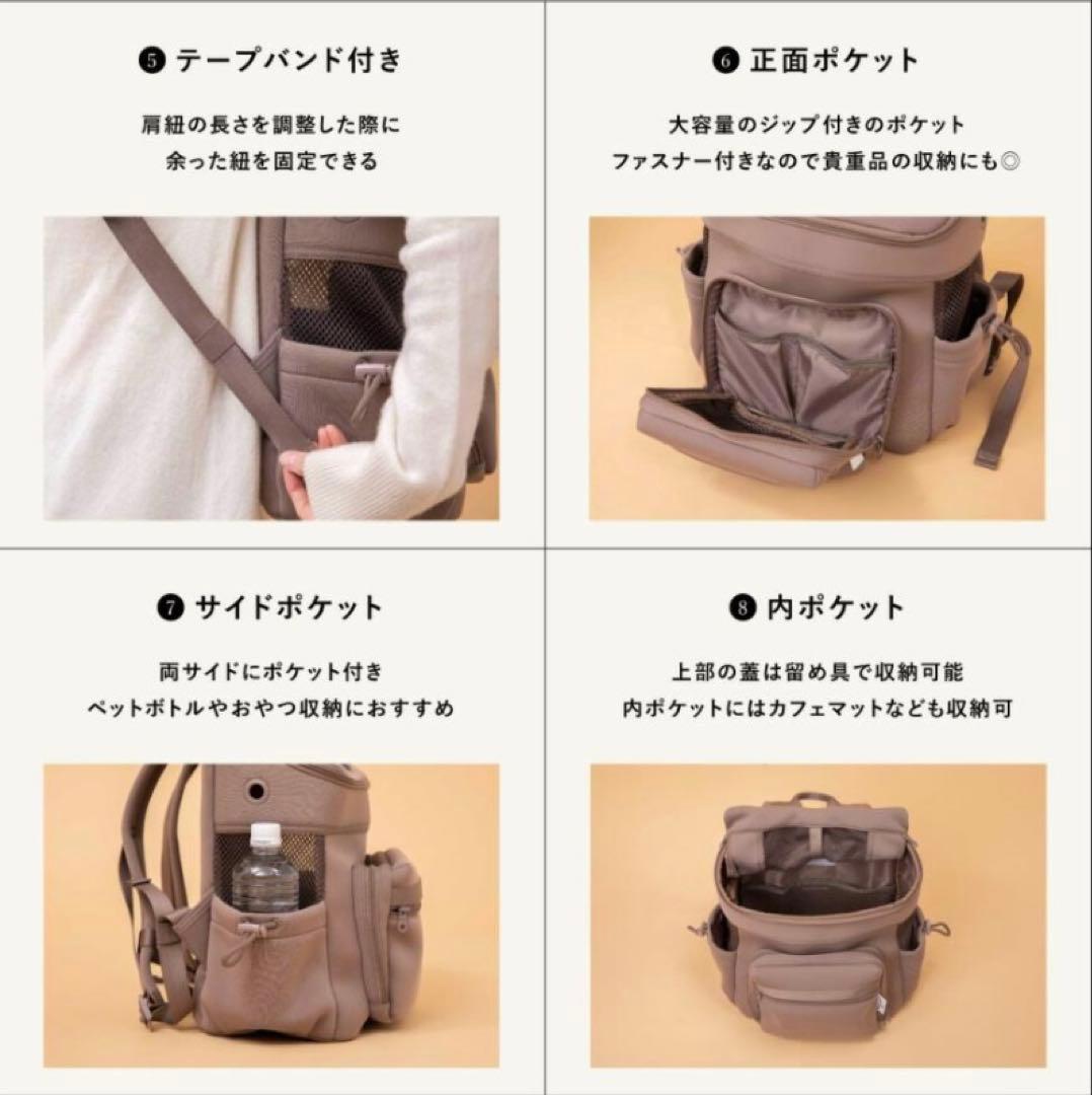 おまけ付 サイズR ★モカ city dog ネオプレーンバックパックキャリー