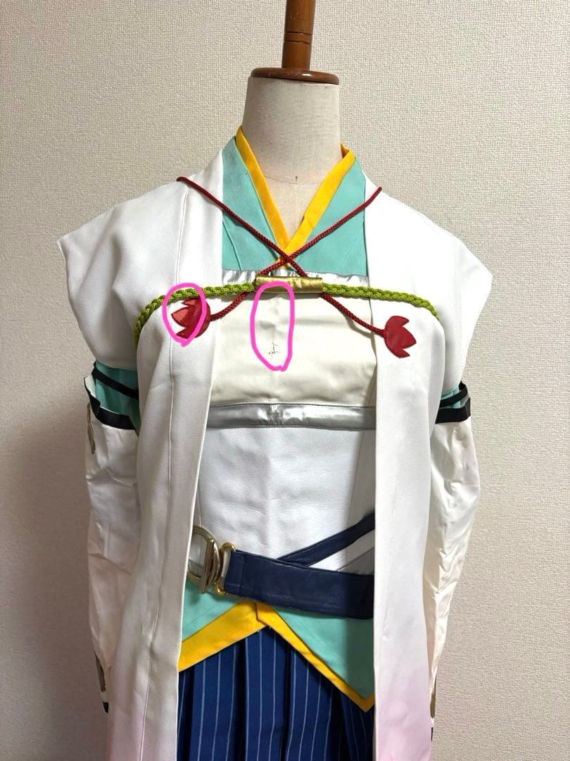 遙かなる時空の中で5 蓮水ゆき　コスプレ衣装　ウィッグ付き　遥か