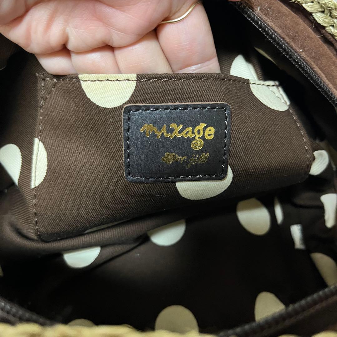 ミクサージュ mixage カゴバッグ 木の実 キラキラ ビジュー 個性的