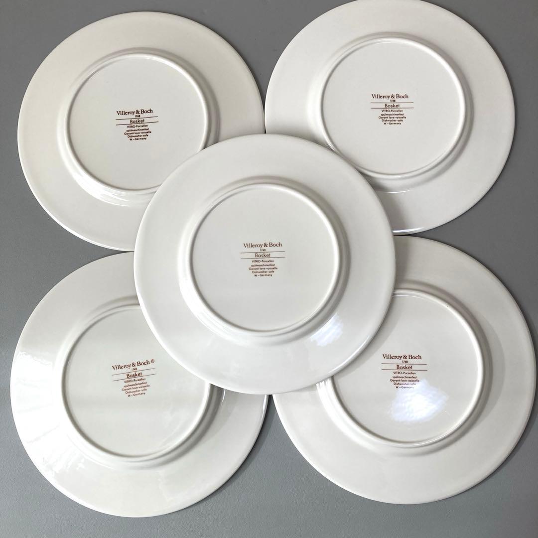 ビレロイ&ボッホ バスケット　プレート5枚
