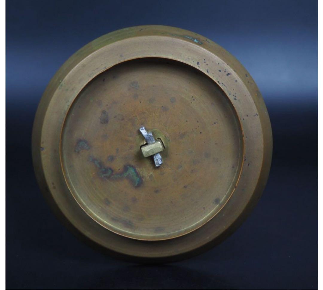 送料無料時代物手造り銅製燭台高さ32.5ｃｍ検/茶壺古錫玉川堂高岡佐渡銅器龍文堂