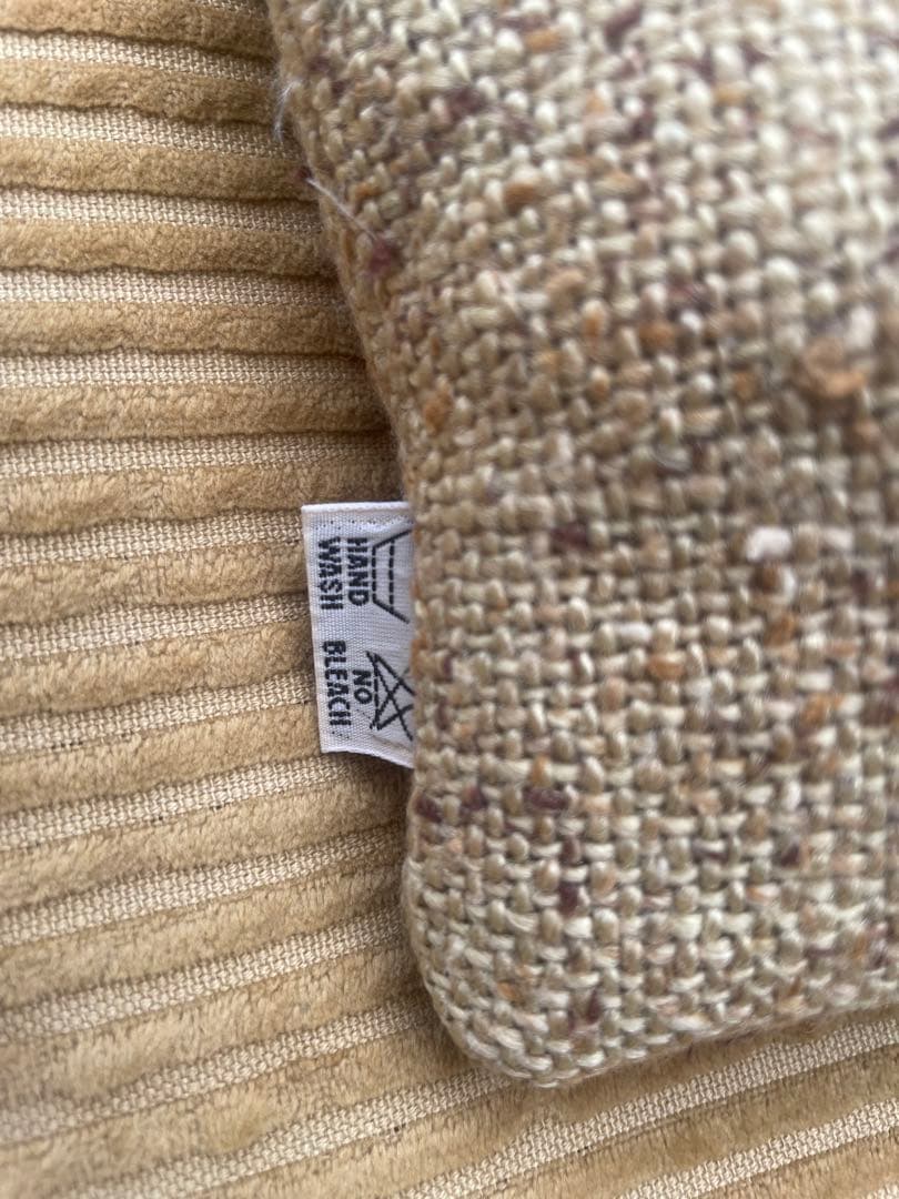 【truck furniture】スコットランドチェック&ネップクッション