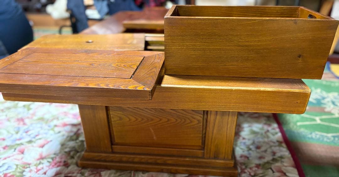 囲炉裏テーブル(引き出し3個付き和家具)