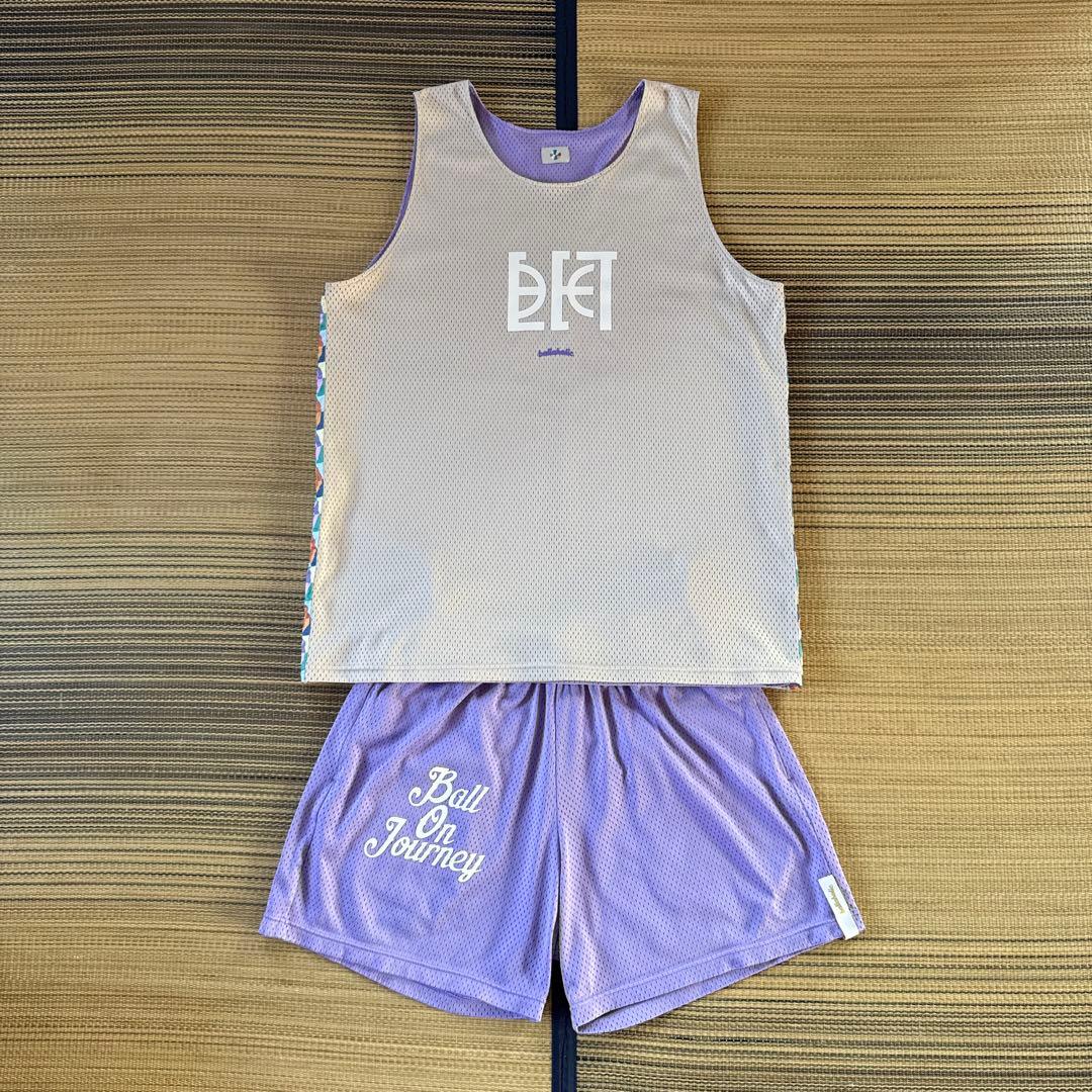 完売品 ボーラホリック TSC 2023 メッシュセットアップ パープル 新古品