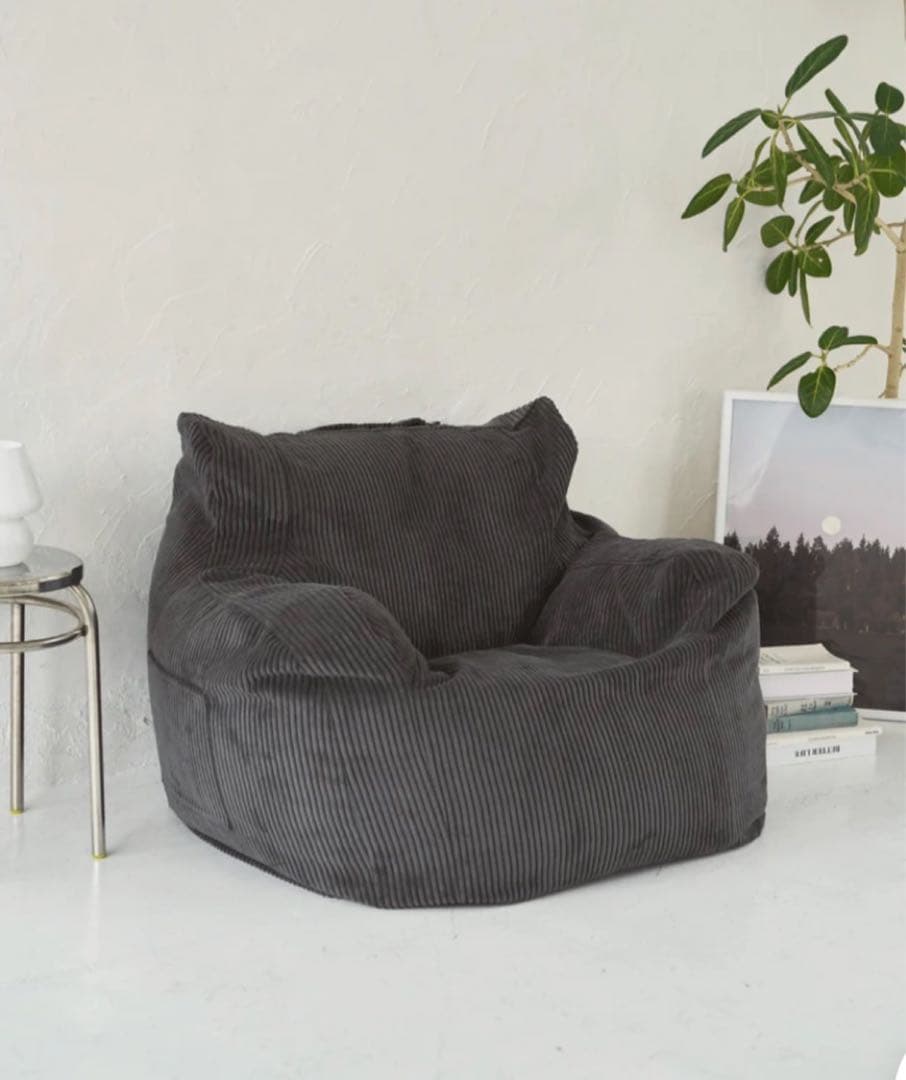 ⭐︎お値下げ中⭐︎LOOSY コーデュロイ ビーンバッグソファ チャコールグレー