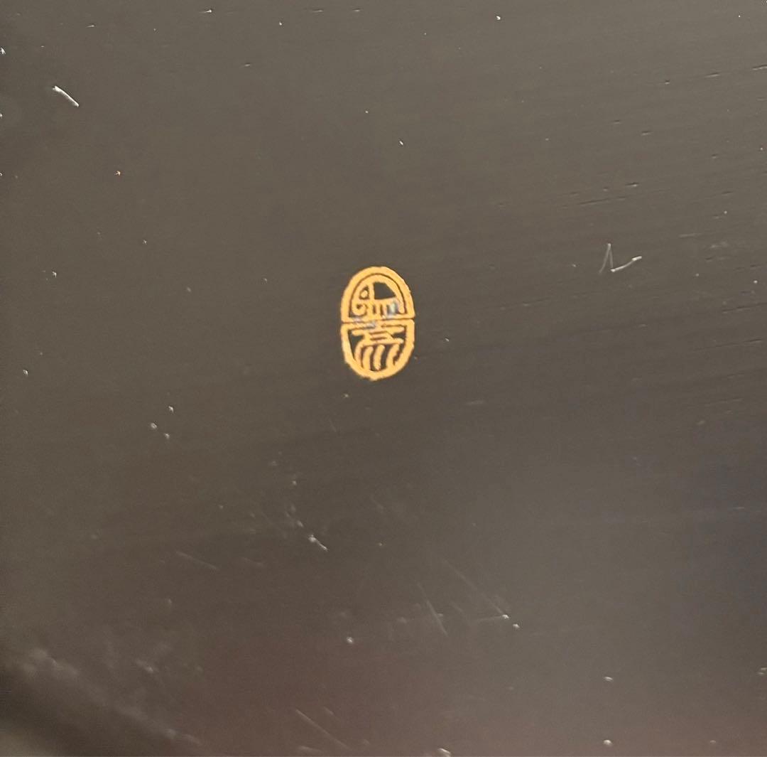 象彦:漆器、源氏雲 蛤形菓子盆 5枚セット、源氏雲シリーズ、本金箔