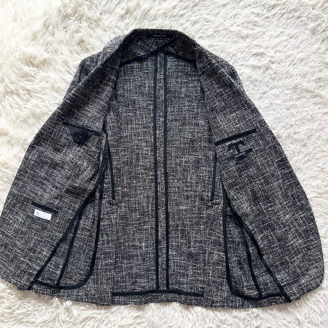 <美品>TAGLIATORE モノトーン コットン ジャケット サイズ44