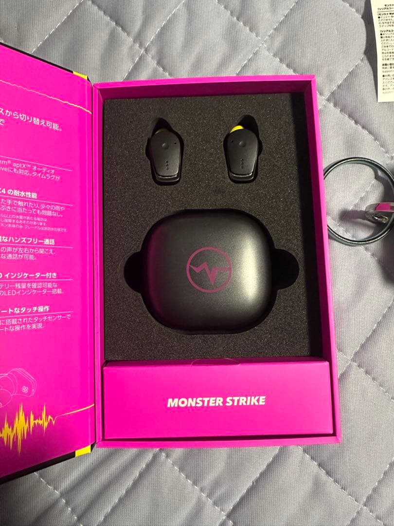 モンスターストライク エル ワイヤレスイヤホン コード使用済み