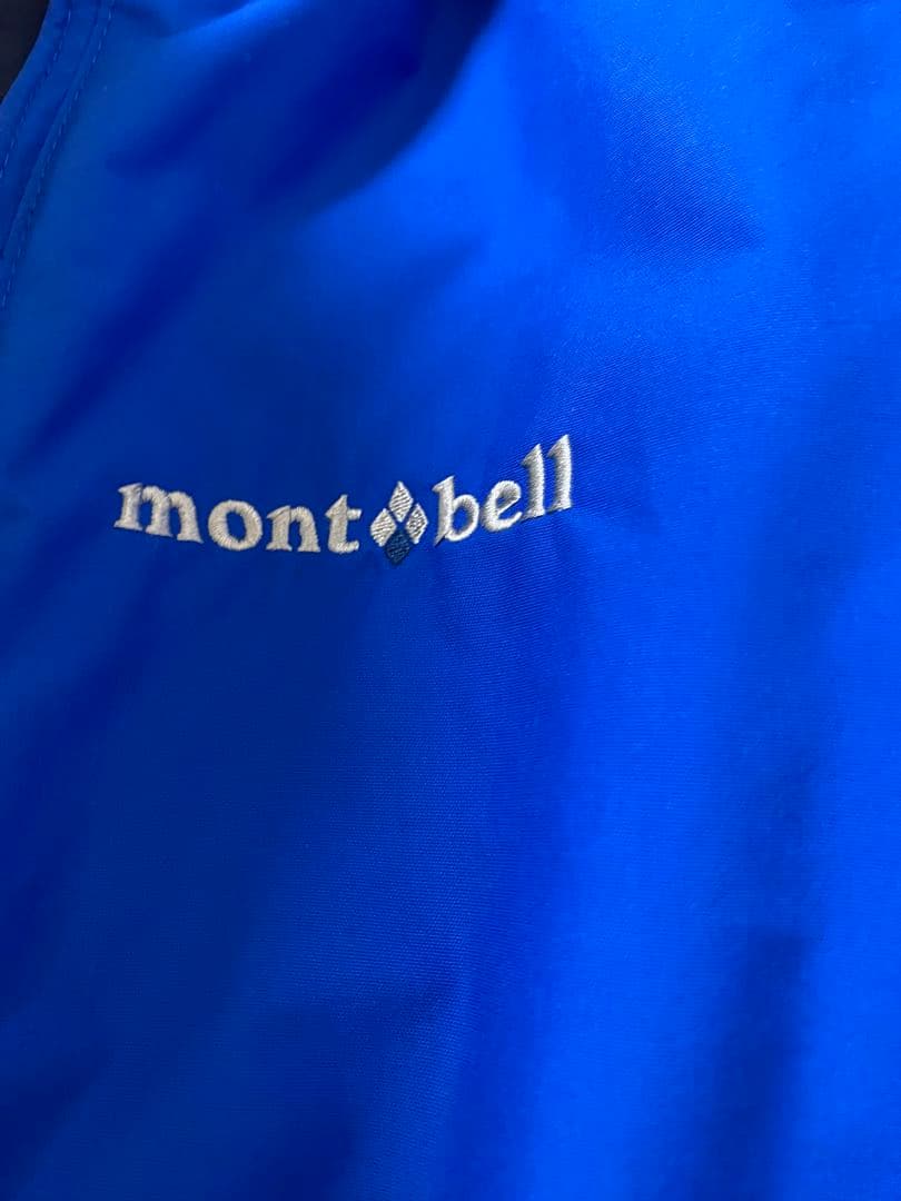 美品　110サイズ　montbell スキーウェア 子ども用 青