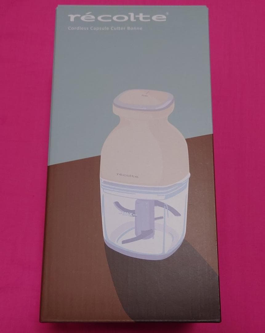 recolteコードレスカプセルカッターボンヌRCP-7(W)レコルトミキサー