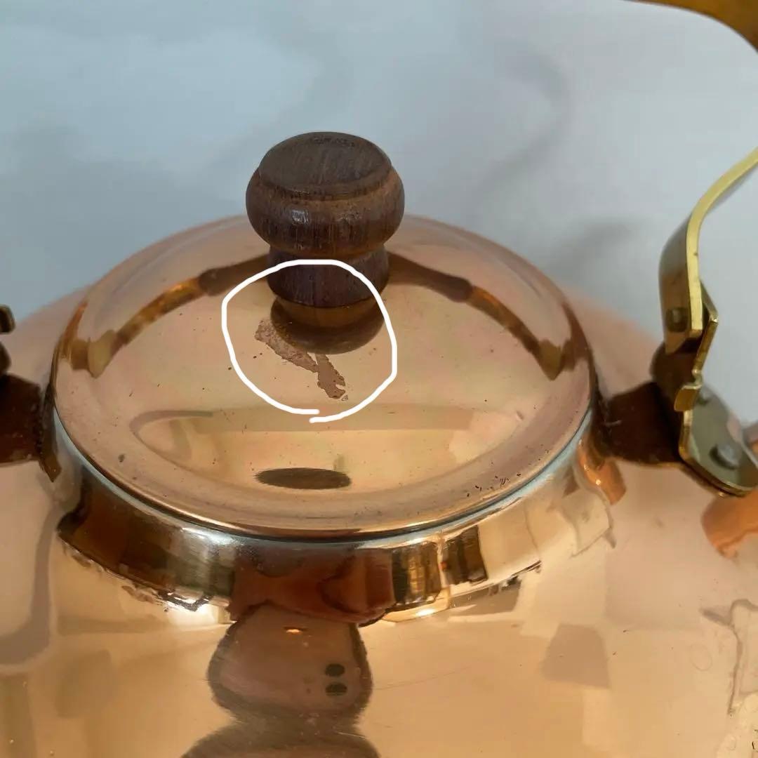 COPPER100WARE 昭和レトロ　銅製ケトル　２Ｌ