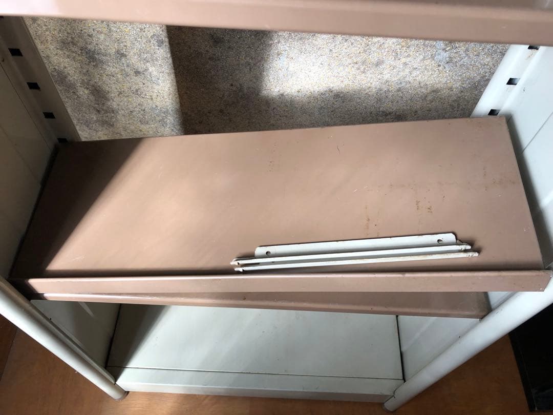 くろがね スチール製4段オープンラック 本棚 昭和レトロ