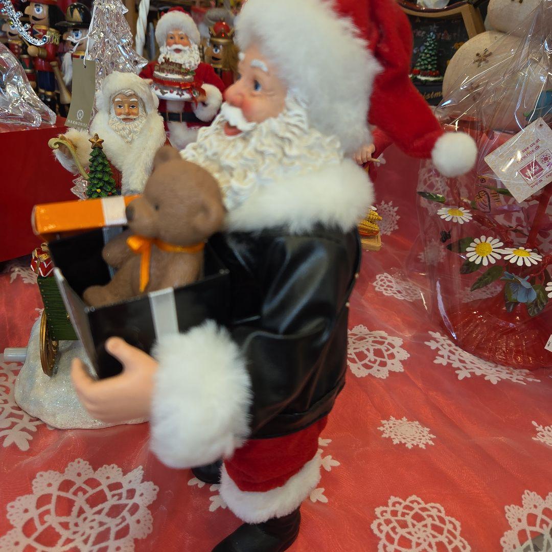 ハーレーダビッドソン サンタクロース 置物