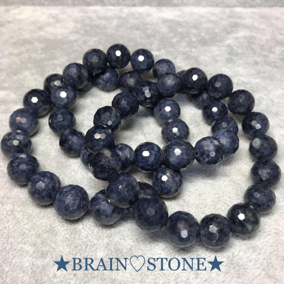 S0★特選ご奉仕★希少☆勝利を呼ぶ石【サファイア『青玉』ミラーカットブレス】❤️