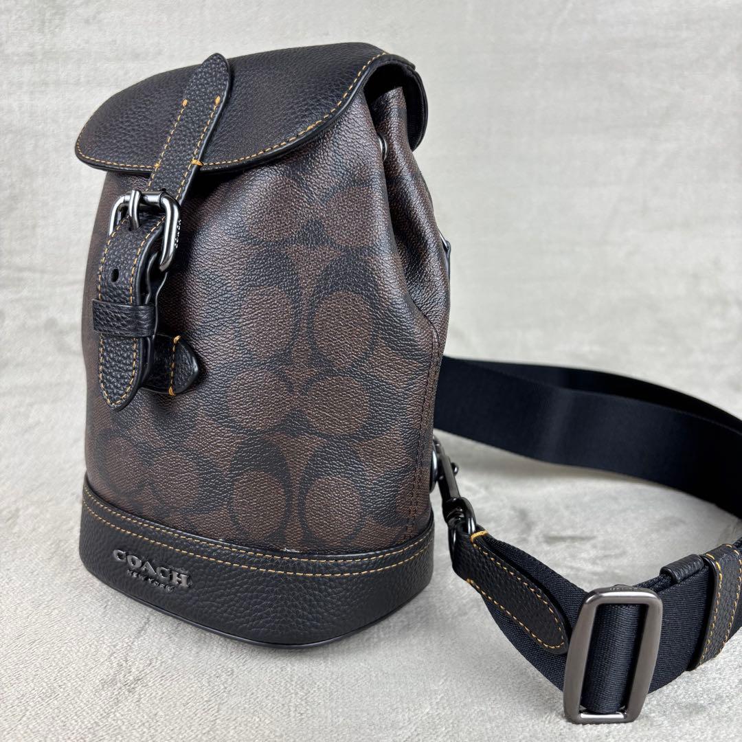 ★極美品★ COACH PVC クロスボディバッグ ハドソン シグネチャー