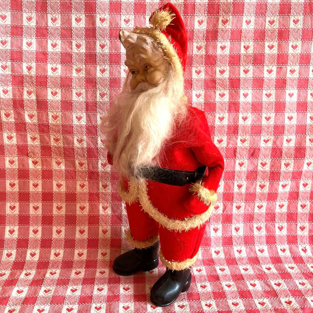 ヴィンテージ ラバーフェイス スタンデング サンタ人形 1950/60年代