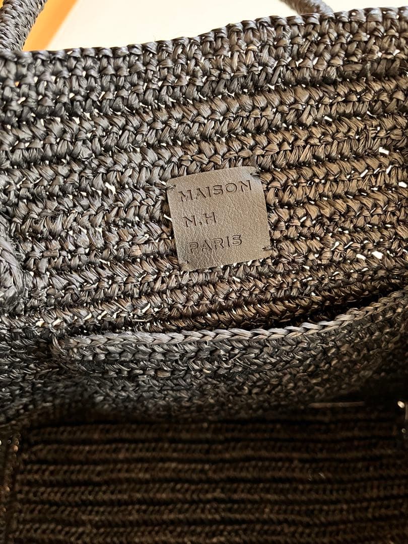 メゾンエヌアッシュパリ　カゴバッグ　大