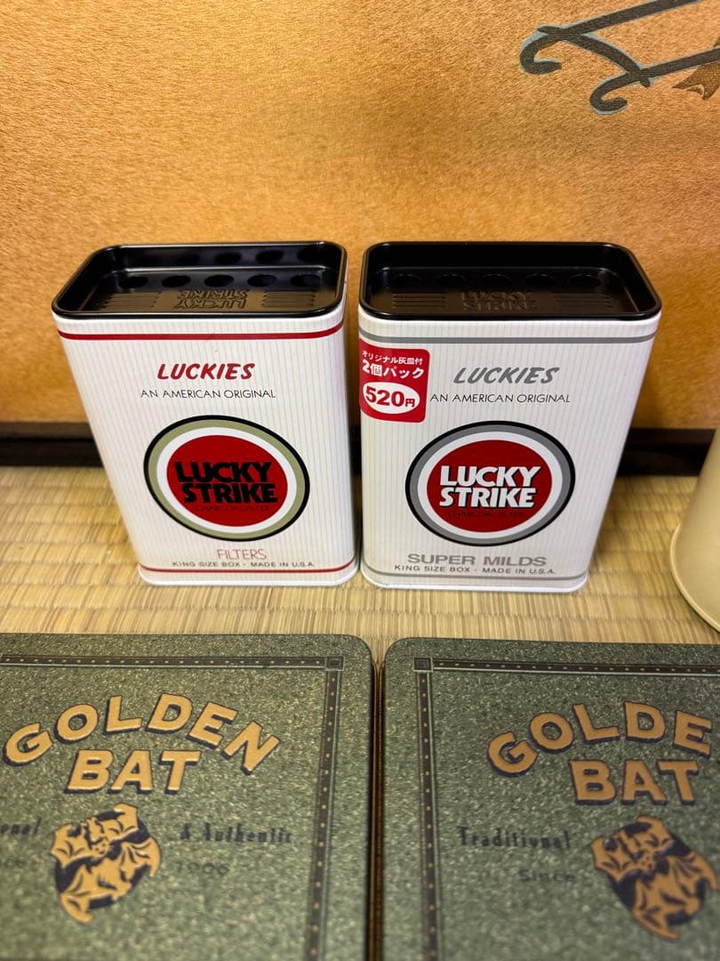 希少　タバコ　たばこ　空缶　空缶灰皿　昭和レトロ　当時物　ノベルティ　セット販売