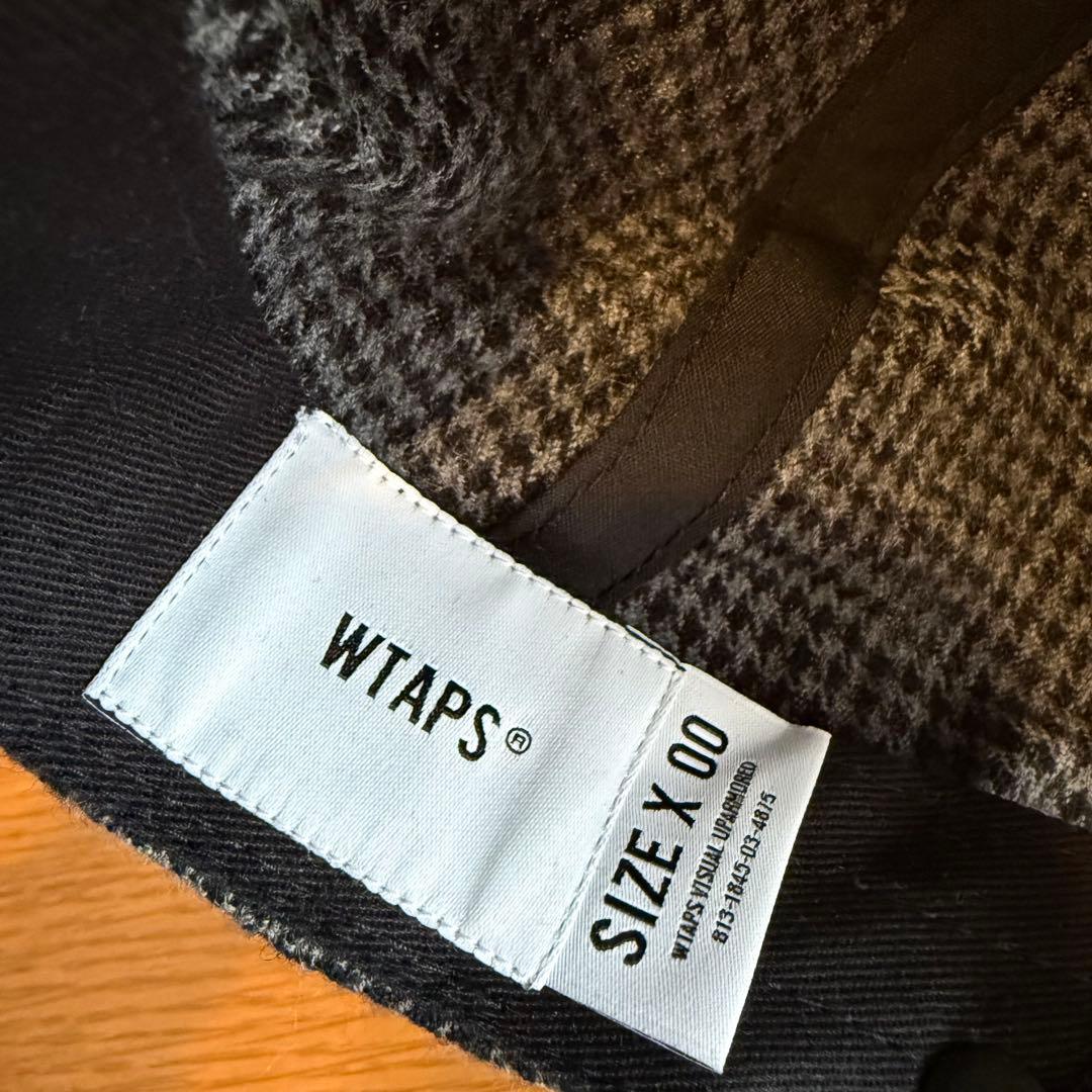 【美品】WTAPS T-6M 03 CAP WOCT GRAY キャップ 千鳥