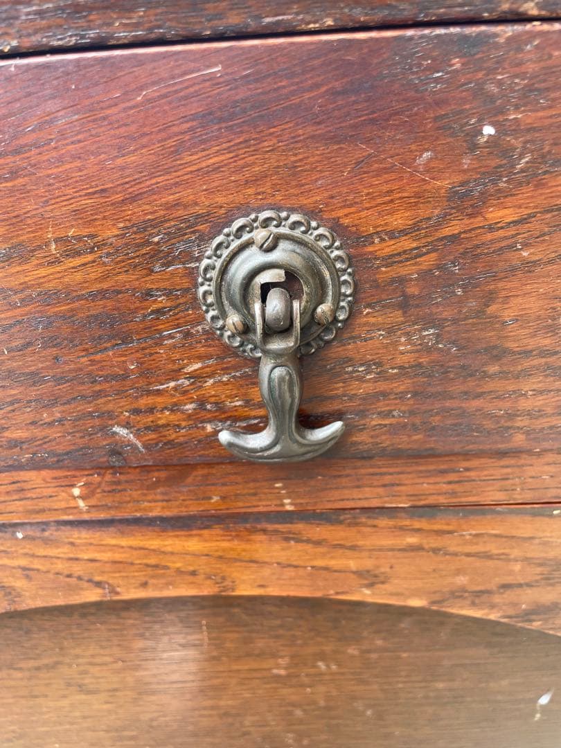 イギリス製 19世紀 アンティーク家具 ミラー付きキャビネット 店舗什器