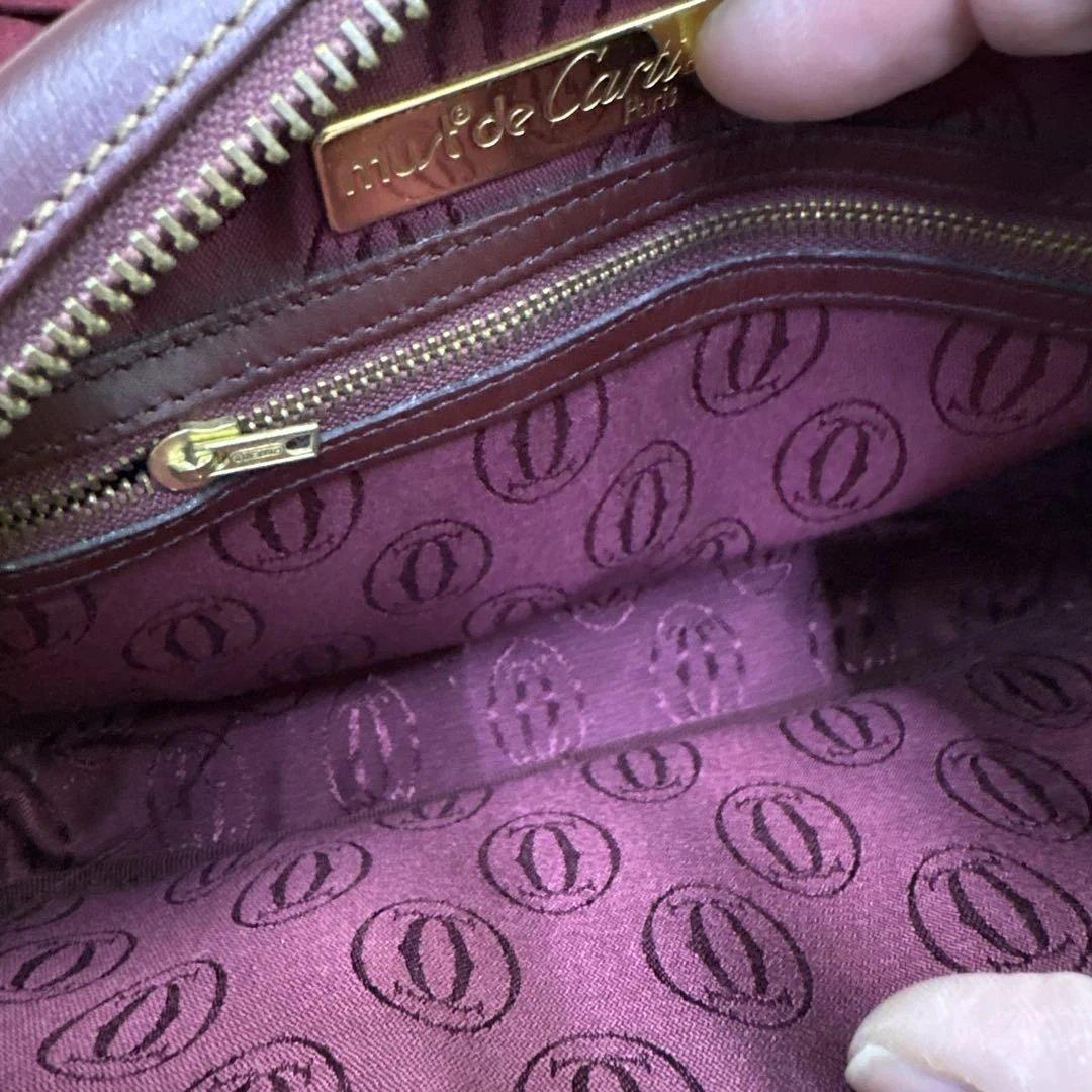 オールド Cartier ワンショルダーバッグ マストライン