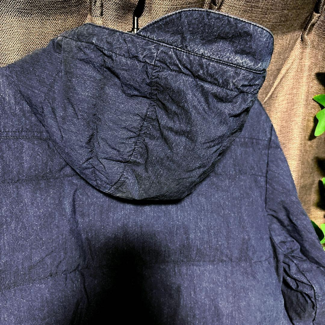 スノーピーク インディゴコットン ナイロンダウンジャケット