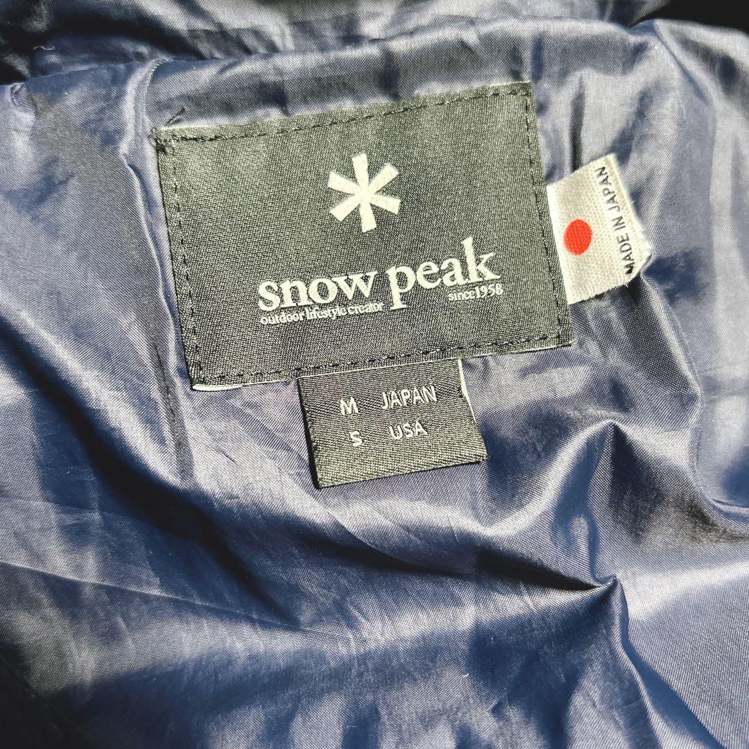 スノーピーク インディゴコットン ナイロンダウンジャケット