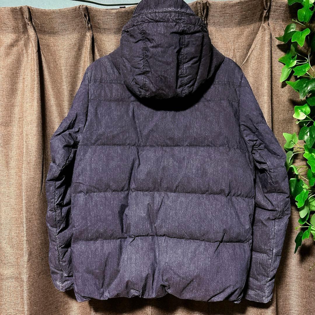 スノーピーク インディゴコットン ナイロンダウンジャケット