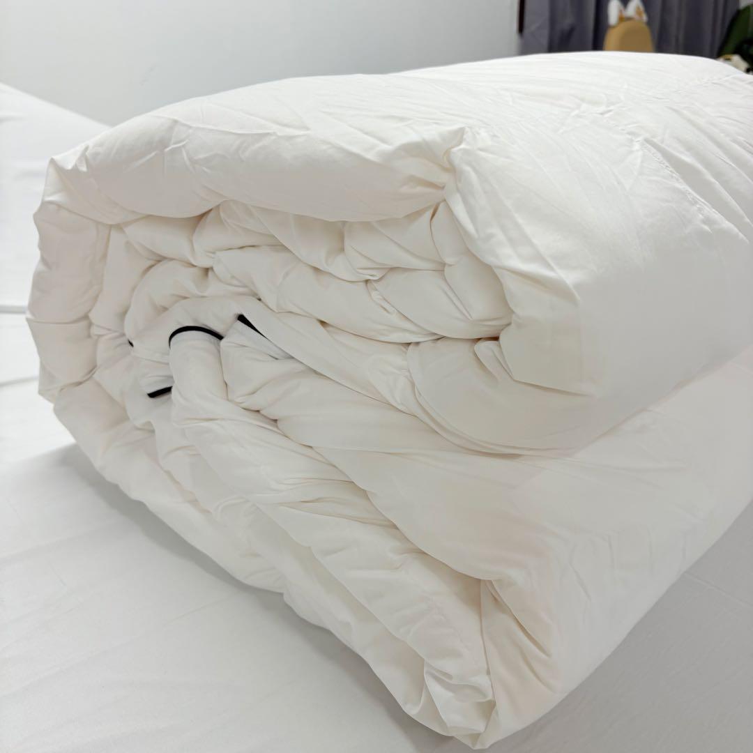 39開封済み　羽毛布団　ダブル　掛け布団　100％羽毛1.4kg　RDS認証