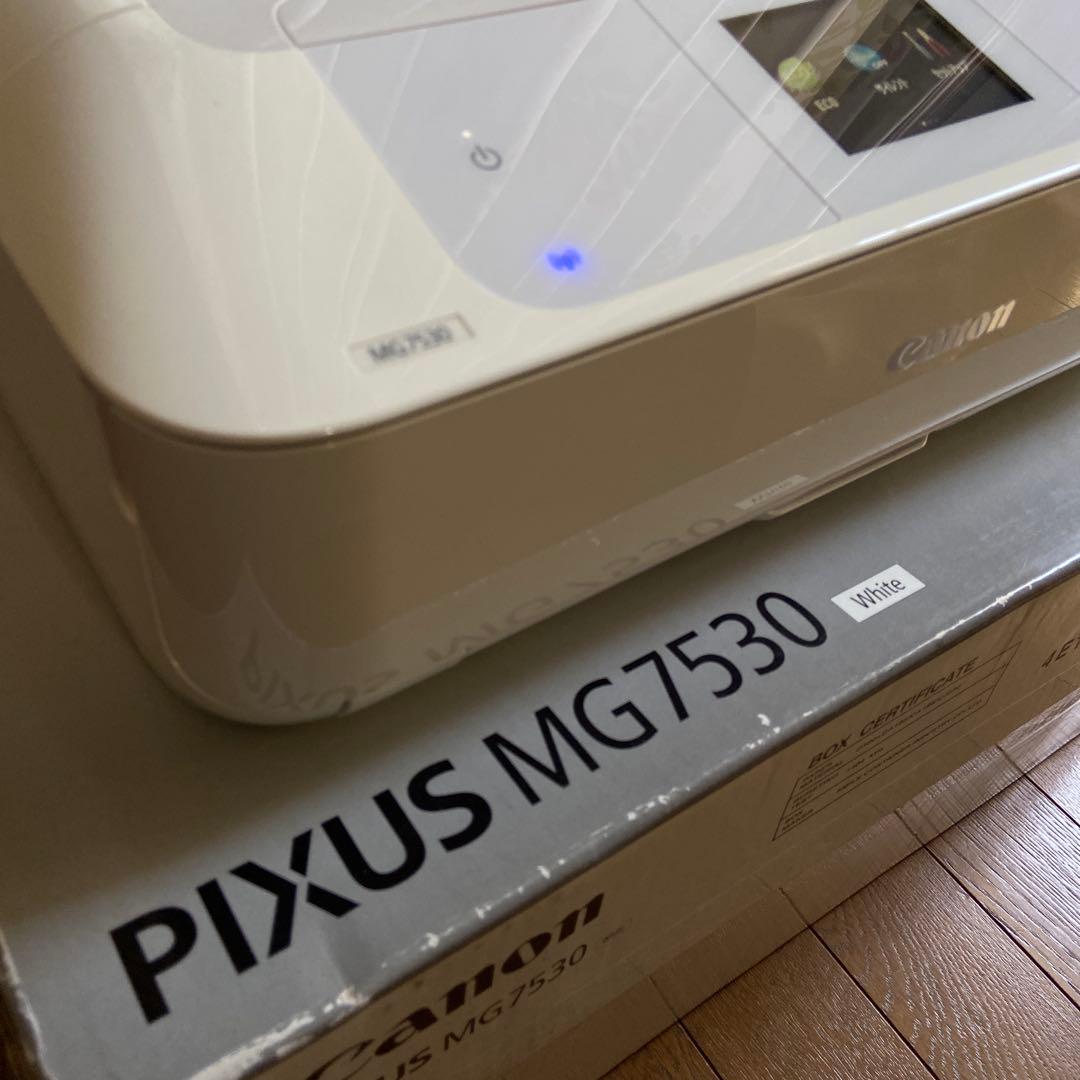 CanonプリンターMG7530白色 印刷総数1301-1350 中古動作美品