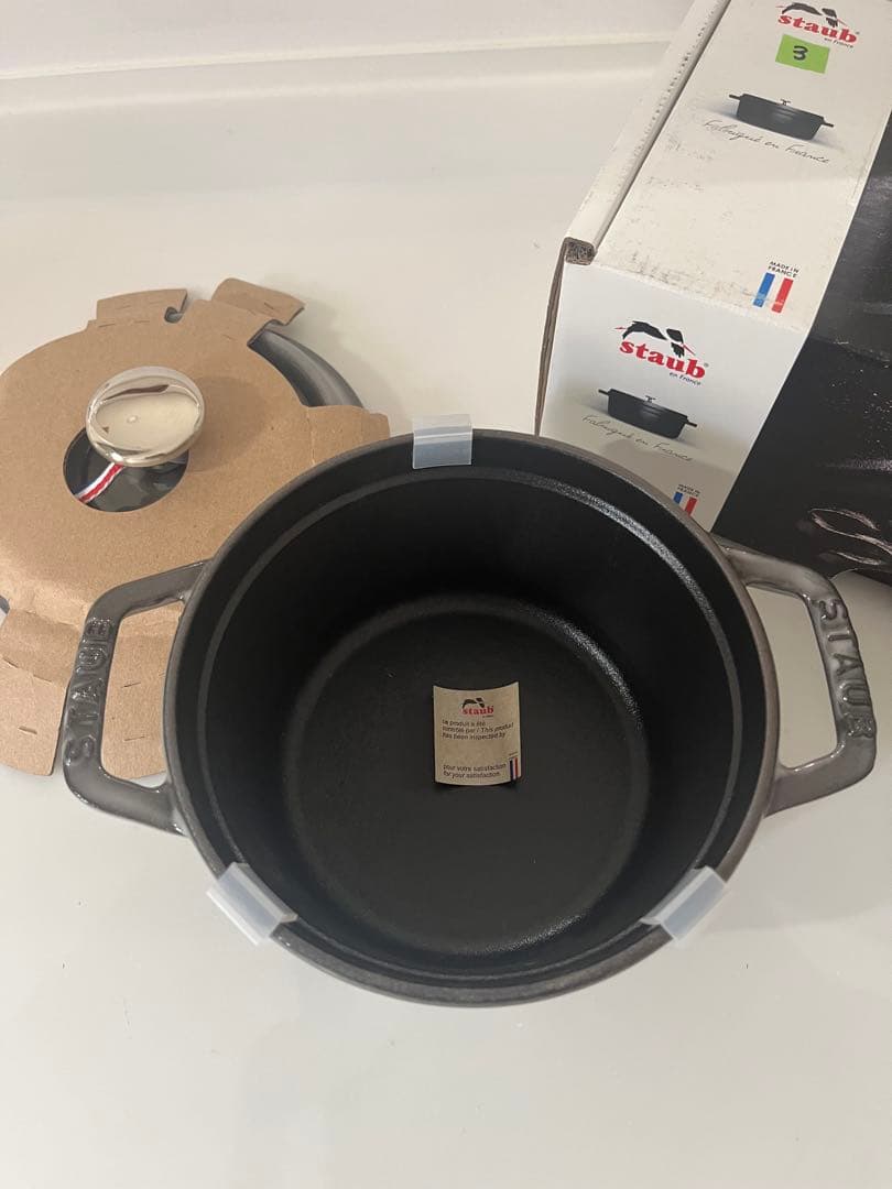 B*■様 ストウブStaubココット ラウンドグレー 14cmホーロー 鍋