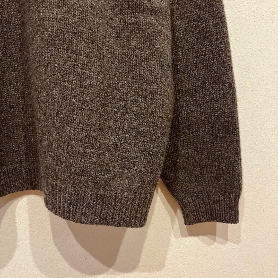 【美品】steven alan 23AW ハミルトンラムウール ニット ブラウン
