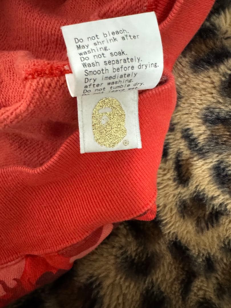 A BATHING APE レッドカモフラージュ スウェット M