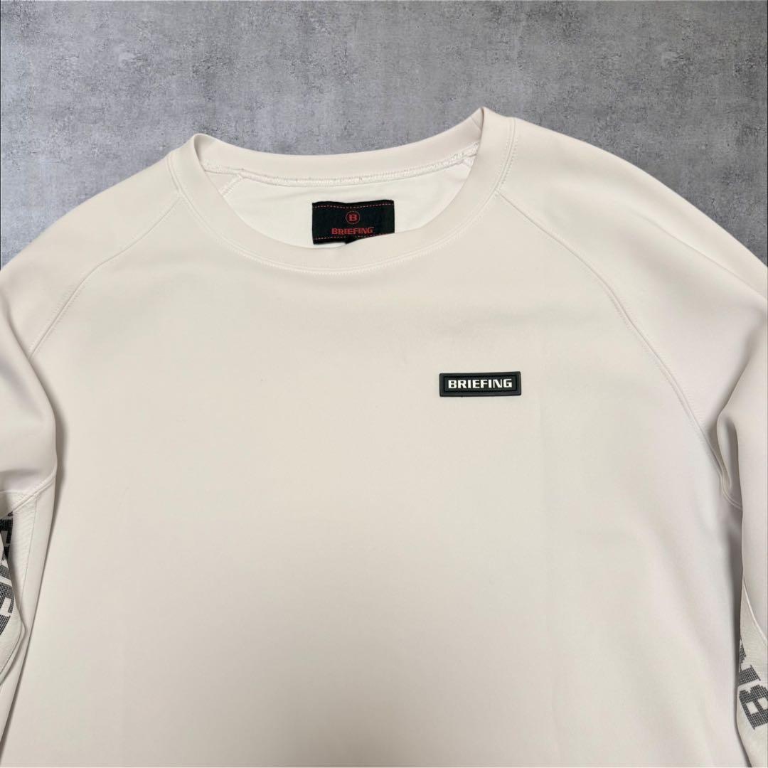 23SSブリーフィングSIDE LOGO LINE CREW NECKサイズ L