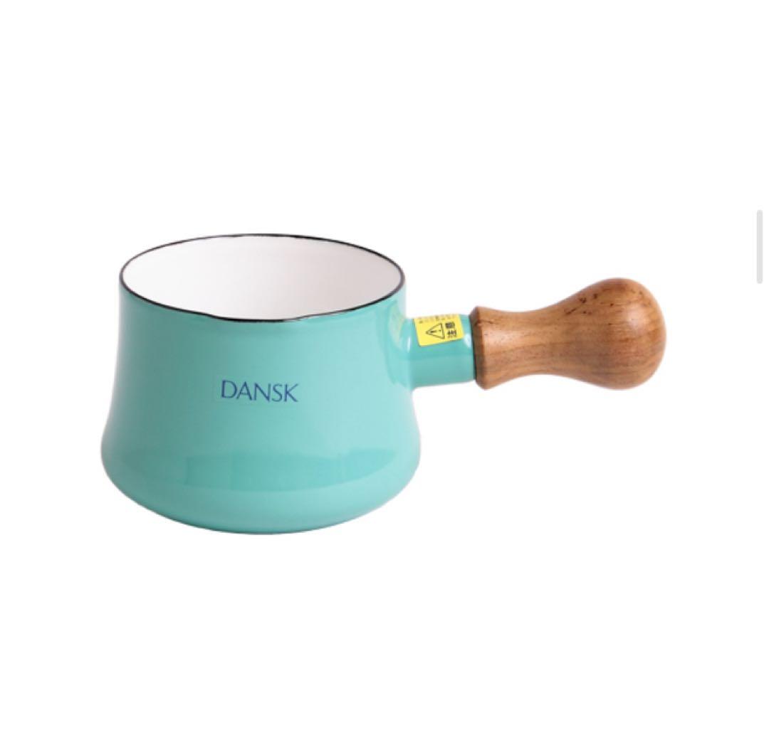 【訳あり未使用品】 希少 Dansk 廃盤 ターコイズ　バターウォーマー 片手鍋