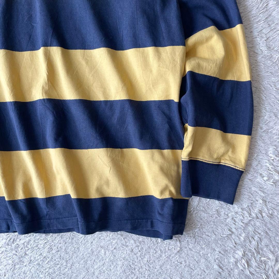 ラルフローレン ラガーシャツ ポロシャツ 長袖 4XLT ボーダー