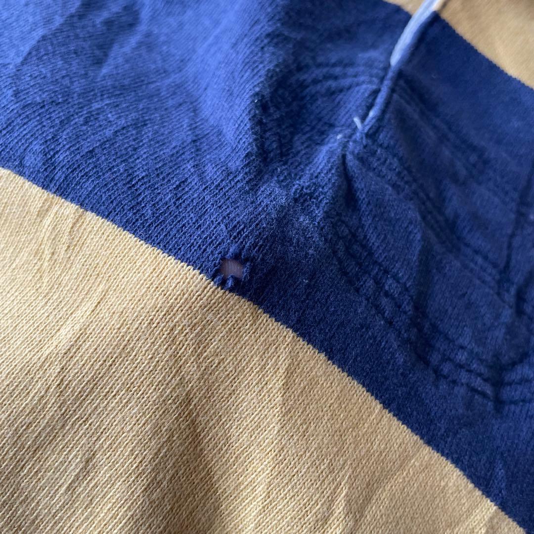 ラルフローレン ラガーシャツ ポロシャツ 長袖 4XLT ボーダー