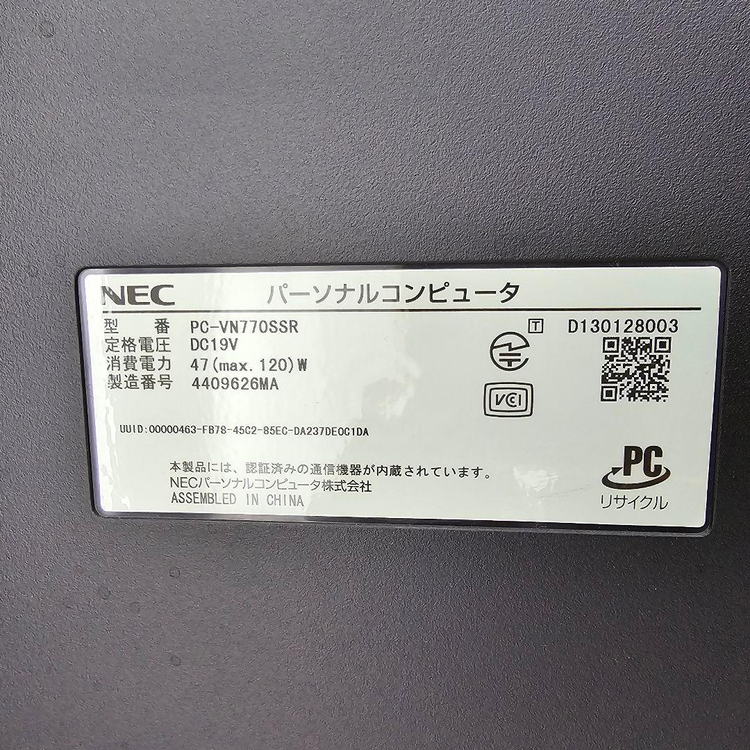 NEC デスクトップPC PC-VN770SSR