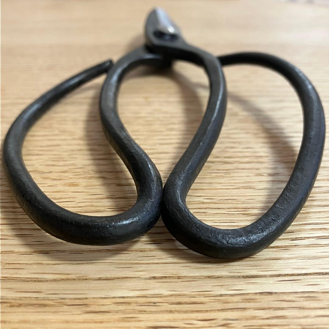 安広　全鋼　長刃　蕨手　植木鋏　庭師鋏