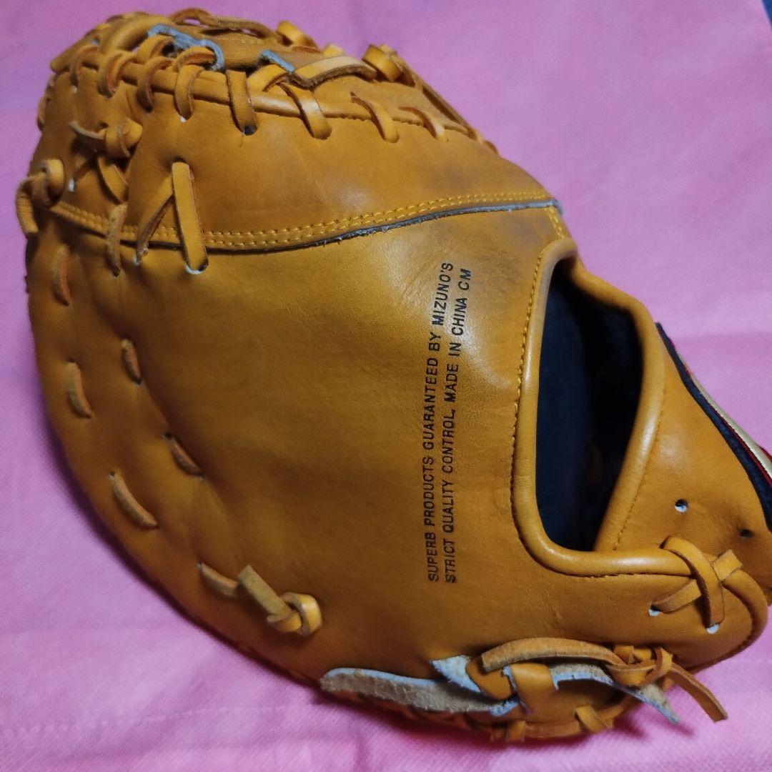 Mizunoファーストミット ソフトボール硬式グローブ オレンジ