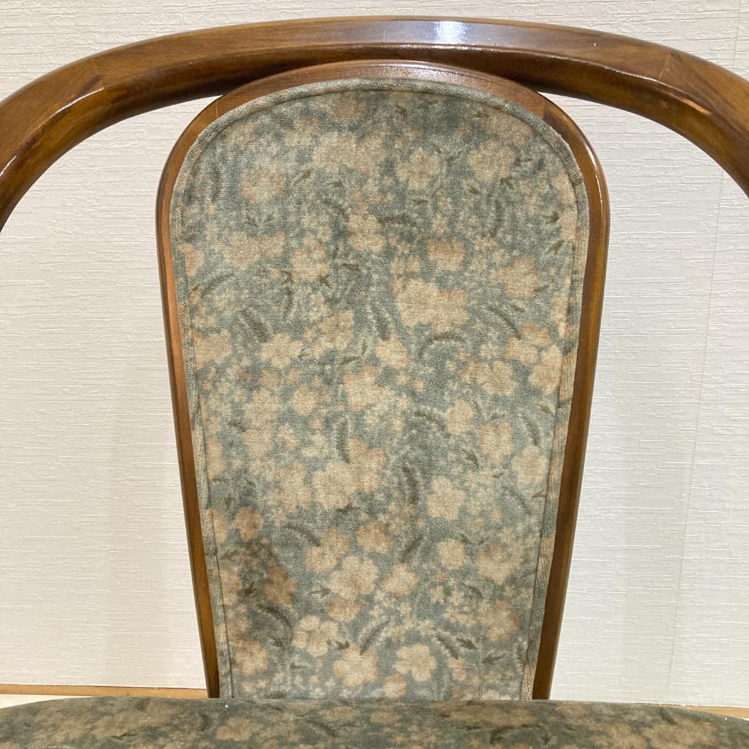 【オールドカリモク】コロニアル　一人掛けソファ　シングルソファ　椅子　２脚セット