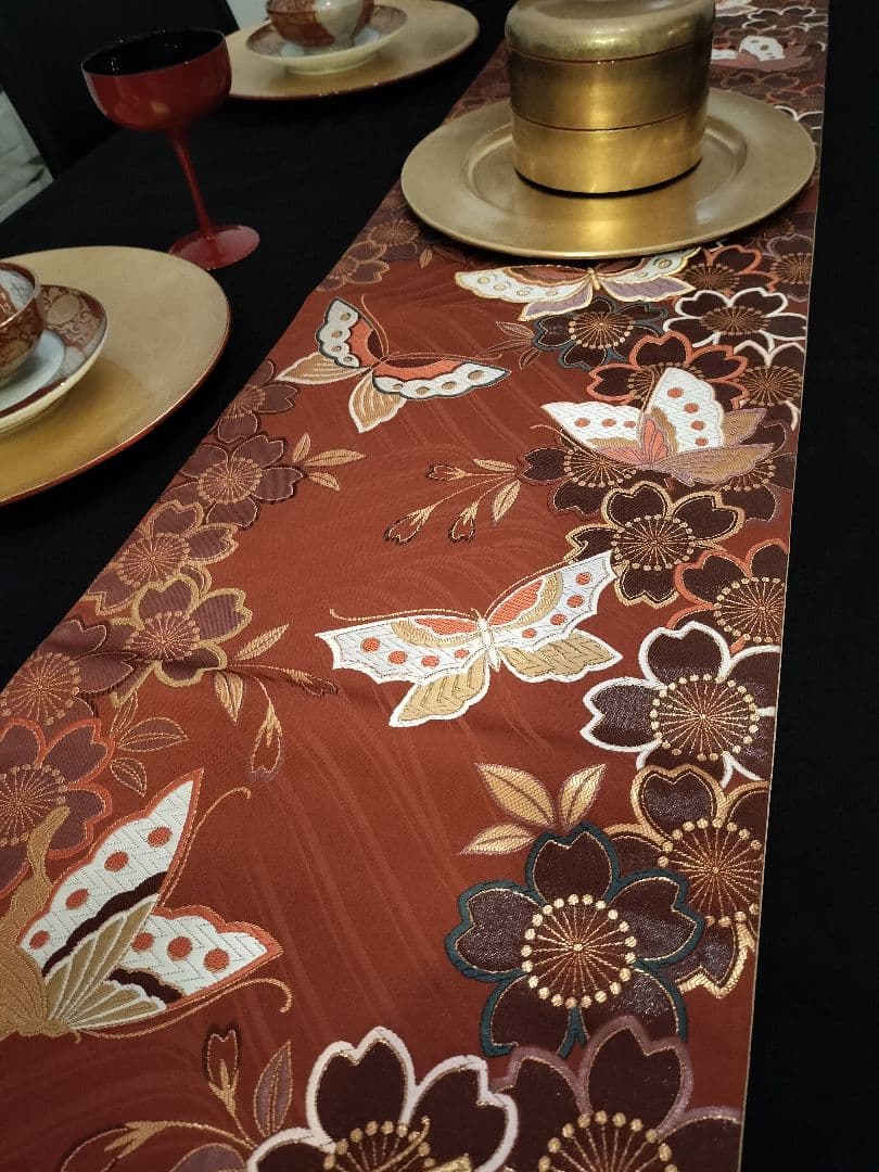 A934高級‼️全通帯‼️ひな祭り‼️蝶、桜‼️2m14cm