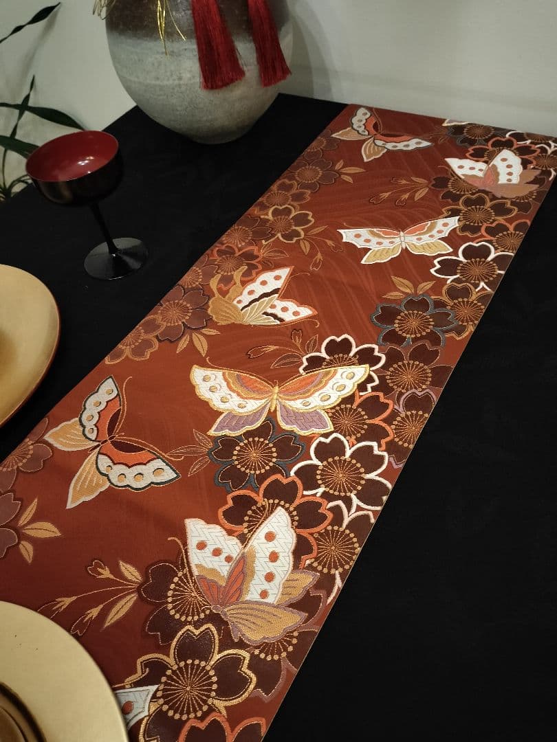 A934高級‼️全通帯‼️ひな祭り‼️蝶、桜‼️2m14cm